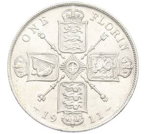 1 флорин 1911 года Великобритания — Фото №1