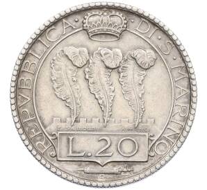 20 лир 1931 года Сан-Марино — Фото №2