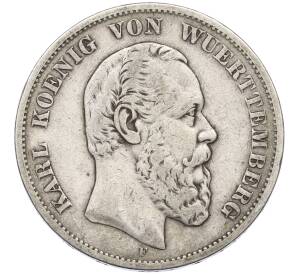 5 марок 1876 года Германия (Вюртемберг) — Фото №1