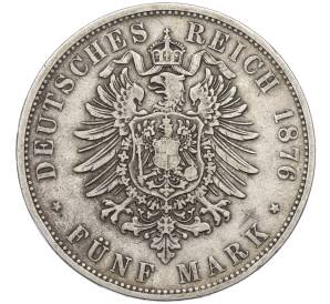 5 марок 1876 года Германия (Вюртемберг) — Фото №2