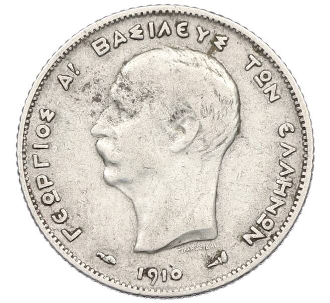 Монета 1 драхма 1910 года Греция (Артикул: K12-64590) — Фото №2