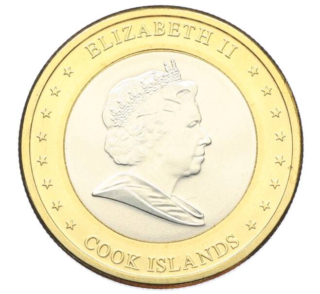 Монета 1 доллар 2010 года Острова Кука (Артикул: M2-88701) — Фото №2