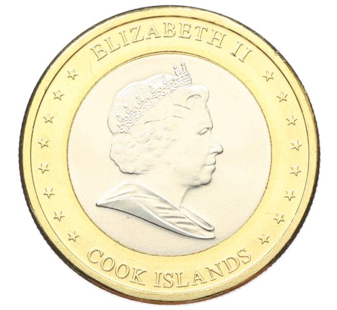 Монета 1 доллар 2010 года Острова Кука (Артикул: M2-88703) — Фото №2