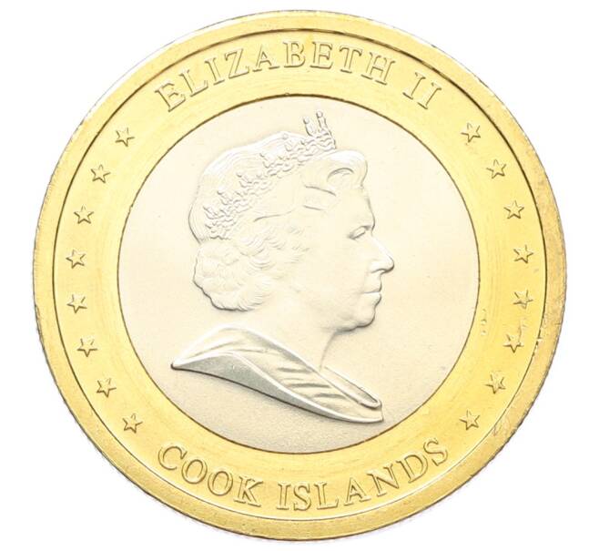 Монета 1 доллар 2010 года Острова Кука (Артикул: M2-88704) — Фото №2