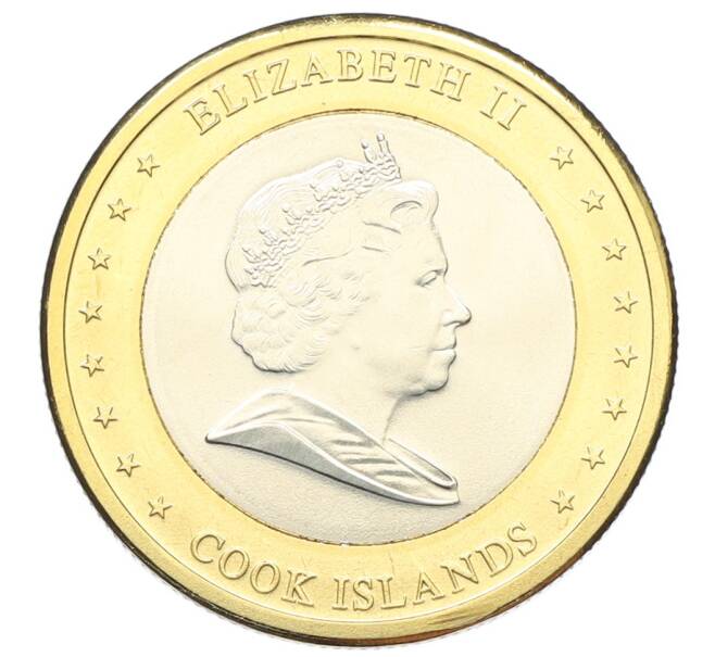 Монета 1 доллар 2010 года Острова Кука (Артикул: M2-88709) — Фото №2