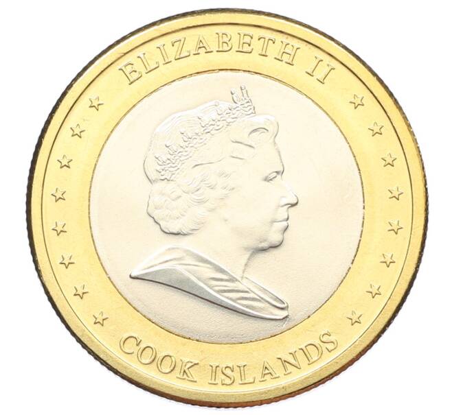 Монета 1 доллар 2010 года Острова Кука (Артикул: M2-88710) — Фото №2