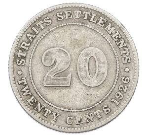 20 центов 1926 года Стрейтс Сетлментс