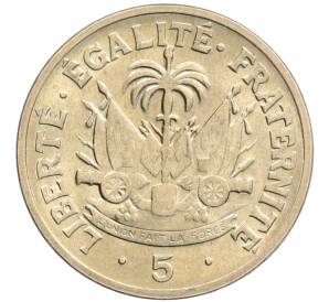 5 сантимов 1953 года Гаити — Фото №2