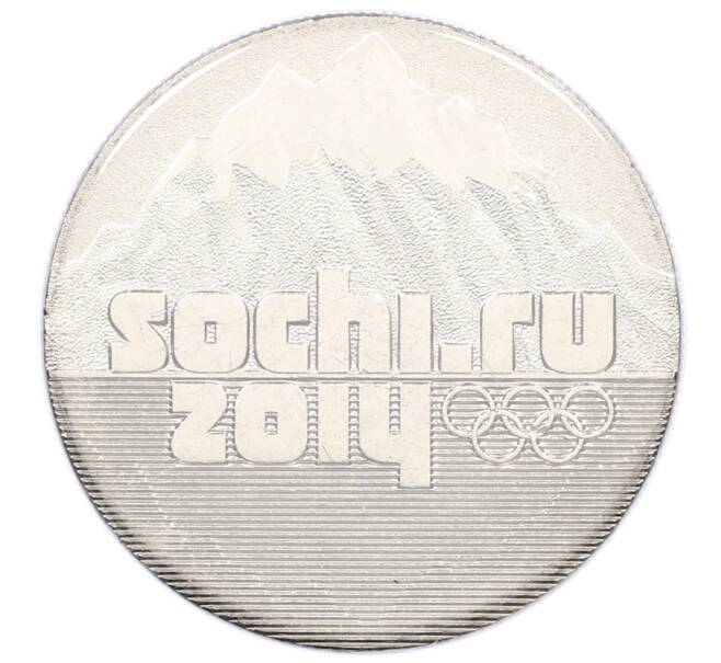 Монета 25 рублей 2014 года СПМД «XXII зимние Олимпийские Игры 2014 в Сочи — Горы» (в блистере) (Артикул: T11-21550) — Фото №1