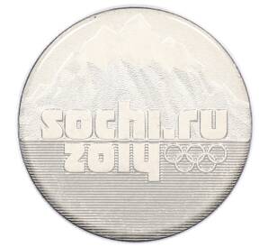 25 рублей 2014 года СПМД «XXII зимние Олимпийские Игры 2014 в Сочи — Горы» (в блистере) — Фото №1