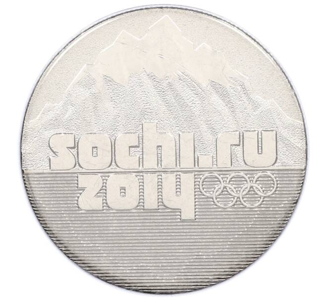 Монета 25 рублей 2014 года СПМД «XXII зимние Олимпийские Игры 2014 в Сочи — Горы» (в блистере) (Артикул: T11-21555) — Фото №1