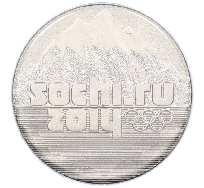 Монета 25 рублей 2014 года СПМД «XXII зимние Олимпийские Игры 2014 в Сочи — Горы» (в блистере) (Артикул: T11-21557) — Фото №1