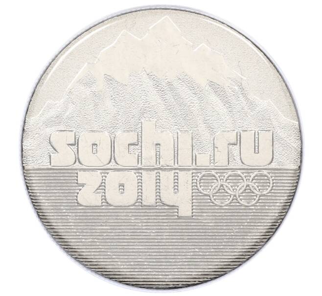 Монета 25 рублей 2014 года СПМД «XXII зимние Олимпийские Игры 2014 в Сочи — Горы» (в блистере) (Артикул: T11-21559) — Фото №1