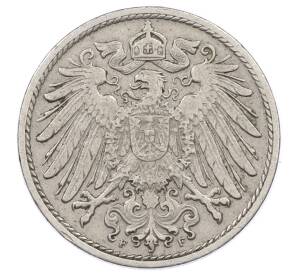 10 пфеннигов 1912 года F Германия — Фото №2