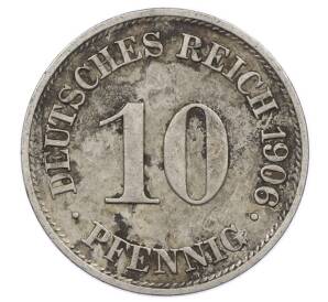 10 пфеннигов 1906 года A Германия — Фото №1