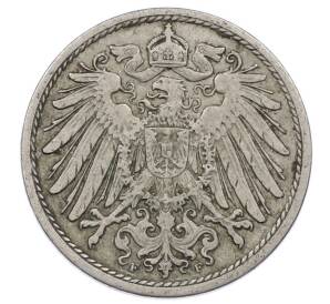 10 пфеннигов 1908 года F Германия — Фото №2