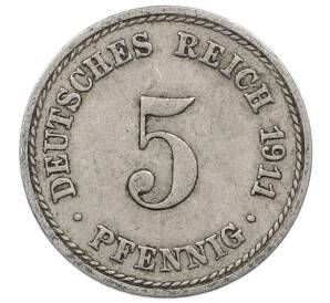 5 пфеннигов 1911 года A Германия — Фото №1