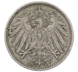 5 пфеннигов 1911 года J Германия — Фото №2