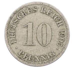 10 пфеннигов 1905 года D Германия — Фото №1