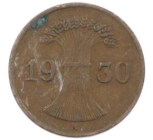 1 рейхспфенниг 1930 года A Германия — Фото №1