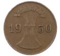 Монета 1 рейхспфенниг 1930 года D Германия (Артикул: M2-88844) — Фото №1