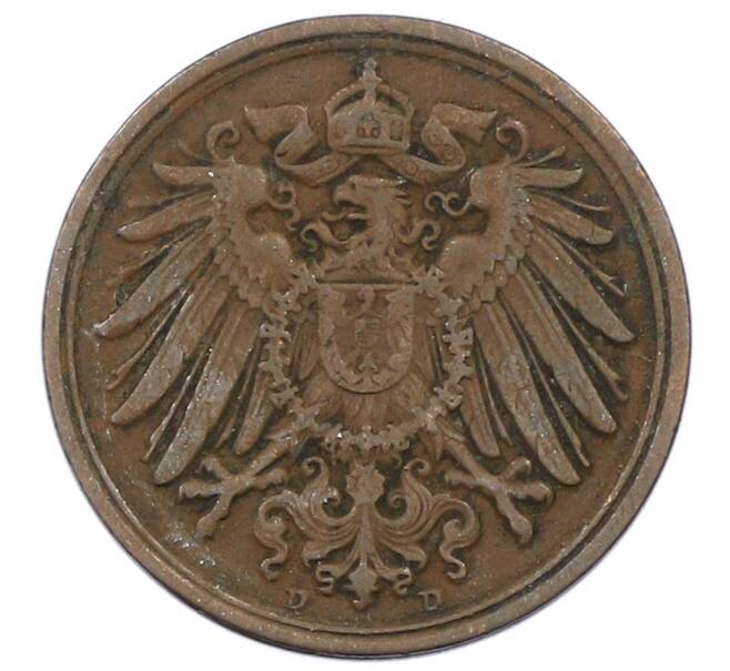 Монета 1 пфенниг 1912 года D Германия (Артикул: M2-88845) — Фото №2