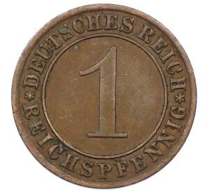 1 рейхспфенниг 1933 года A Германия — Фото №2