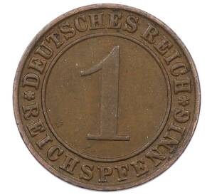 1 рейхспфенниг 1935 года J Германия — Фото №2