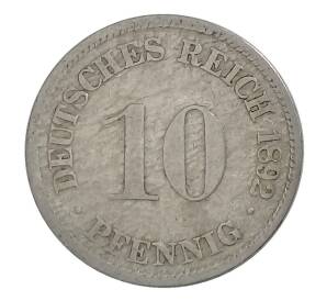 10 пфеннигов 1892 года D Германия
