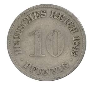 10 пфеннигов 1893 года A Германия