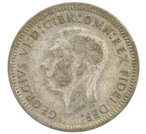 3 пенса 1949 года Австралия — Фото №2