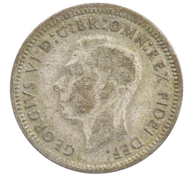 Монета 3 пенса 1949 года Австралия (Артикул: M2-88918) — Фото №2