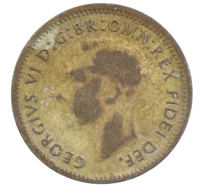 Монета 3 пенса 1949 года Австралия (Артикул: M2-88921) — Фото №2