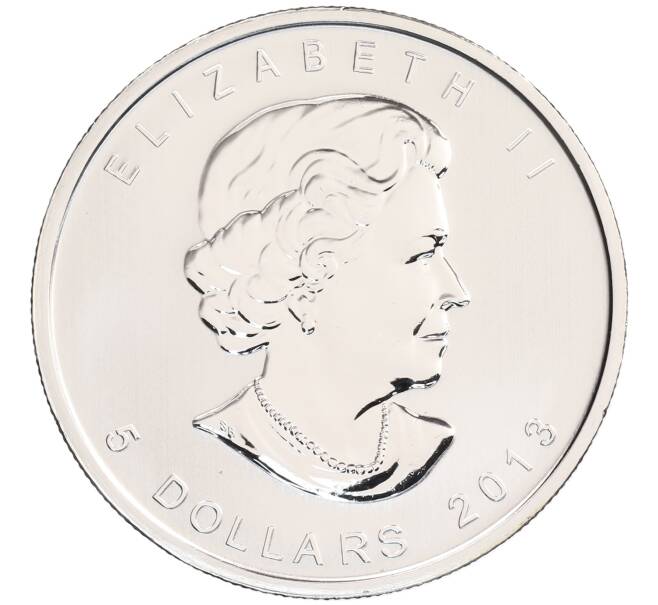 Монета 5 долларов 2013 года Канада «Кленовый лист» (Артикул: M2-88932) — Фото №2