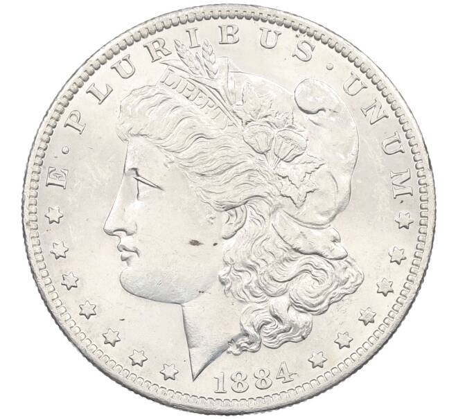 Монета 1 доллар 1884 года О США (Артикул: K12-65671) — Фото №1