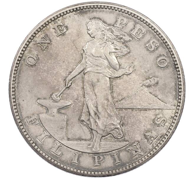 Монета 1 песо 1903 года S Филиппины (Администрация США) (Артикул: K12-65672) — Фото №1
