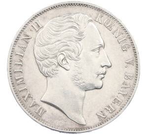 2 гульдена 1855 года Бавария «Восстановление колонны Мадонны в Мюнхене» — Фото №2