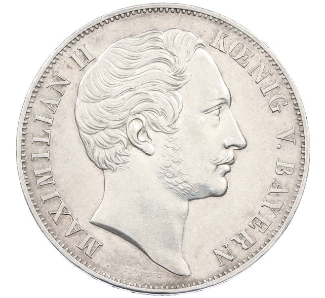 Монета 2 гульдена 1855 года Бавария «Восстановление колонны Мадонны в Мюнхене» (Артикул: K12-65680) — Фото №2