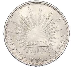1 песо 1898 года Мексика — Фото №1