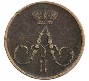 Полушка 1857 года ЕМ — Фото №2