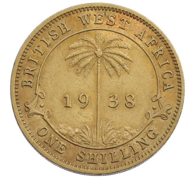 Монета 1 шиллинг 1938 года Британская Западная Африка (Артикул: K12-65770) — Фото №1