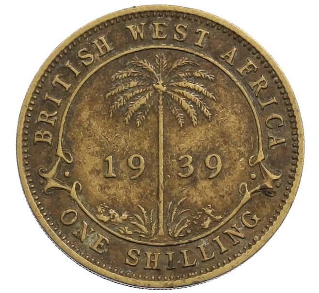 Монета 1 шиллинг 1939 года Британская Западная Африка (Артикул: K12-65779) — Фото №1