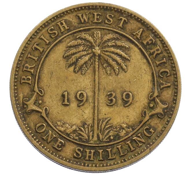 Монета 1 шиллинг 1939 года Британская Западная Африка (Артикул: K12-65780) — Фото №1