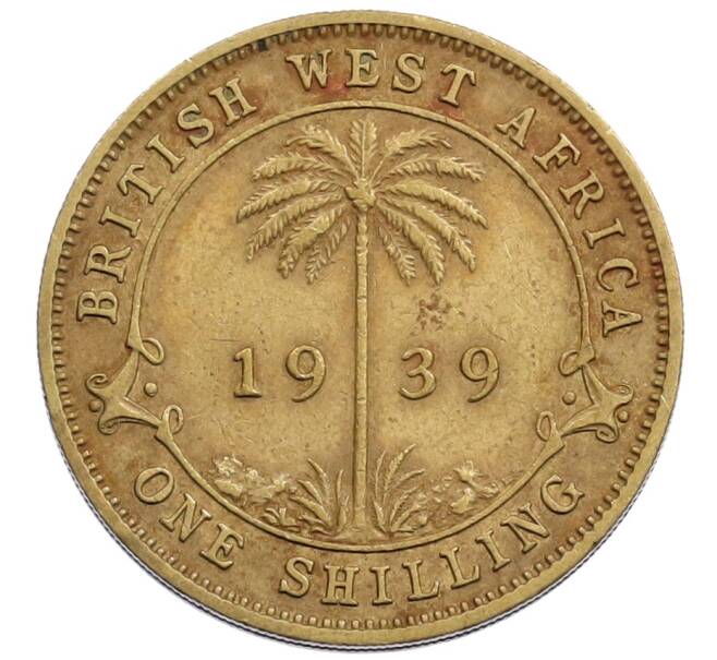 Монета 1 шиллинг 1939 года Британская Западная Африка (Артикул: K12-65782) — Фото №1