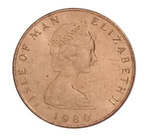 1/2 пенни 1980 года Остров Мэн — Фото №1