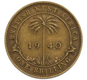 1 шиллинг 1940 года Британская Западная Африка — Фото №1