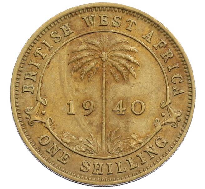 Монета 1 шиллинг 1940 года Британская Западная Африка (Артикул: K12-65788) — Фото №1