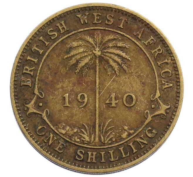 Монета 1 шиллинг 1940 года Британская Западная Африка (Артикул: K12-65789) — Фото №1