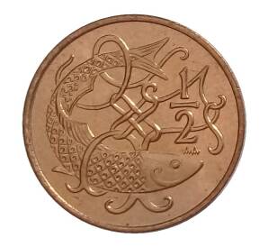 1/2 пенни 1980 года Остров Мэн — Фото №2