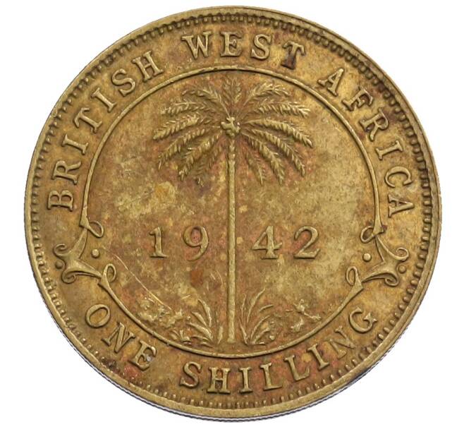 Монета 1 шиллинг 1942 года Британская Западная Африка (Артикул: K12-65790) — Фото №1